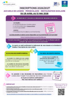 INSCRIPTIONS PERISCOLAIRES - EXTRASCOLAIRES 2023/2024