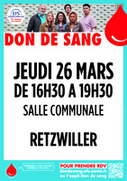 Don du sang à Retzwiller